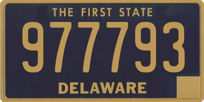 DE license plate 977793