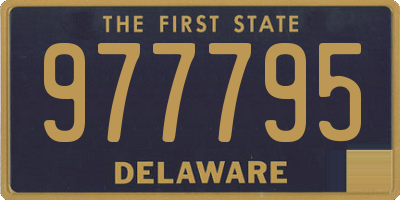 DE license plate 977795