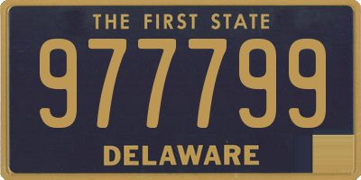 DE license plate 977799