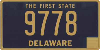 DE license plate 9778