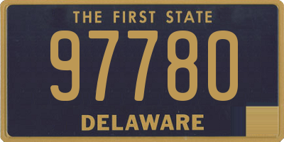 DE license plate 97780