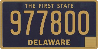 DE license plate 977800