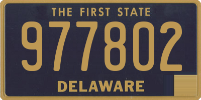 DE license plate 977802