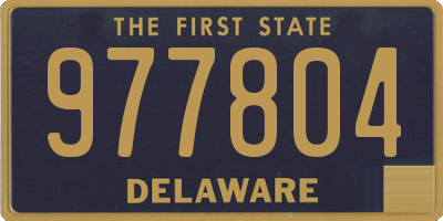 DE license plate 977804