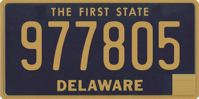 DE license plate 977805