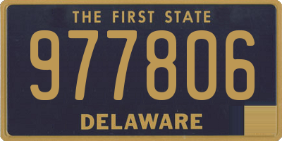 DE license plate 977806