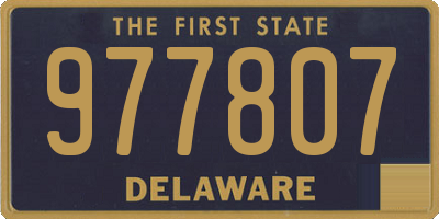 DE license plate 977807