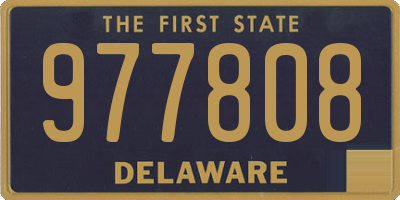 DE license plate 977808