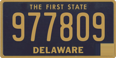 DE license plate 977809