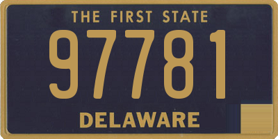 DE license plate 97781