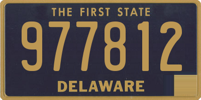 DE license plate 977812