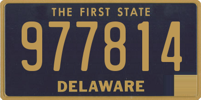 DE license plate 977814