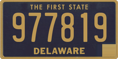 DE license plate 977819