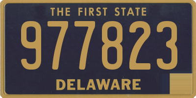 DE license plate 977823