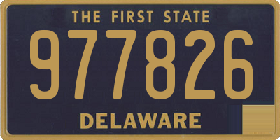 DE license plate 977826