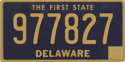 DE license plate 977827