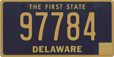 DE license plate 97784