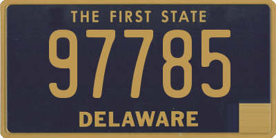 DE license plate 97785