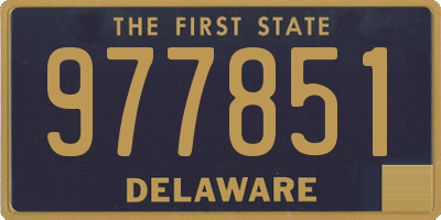 DE license plate 977851