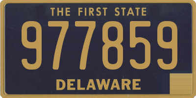 DE license plate 977859