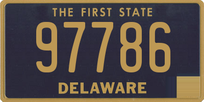 DE license plate 97786