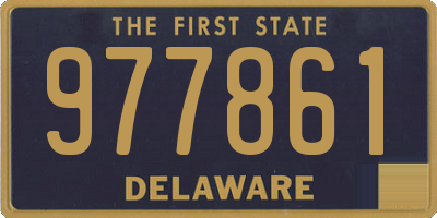 DE license plate 977861