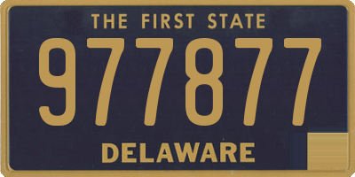 DE license plate 977877