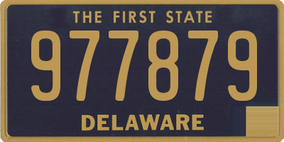 DE license plate 977879