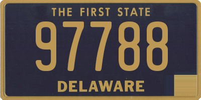 DE license plate 97788