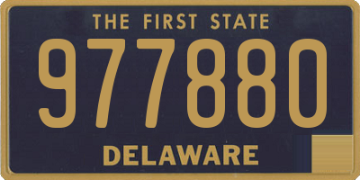 DE license plate 977880