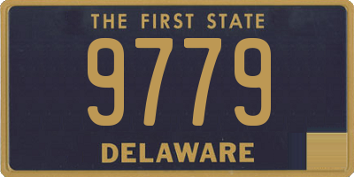 DE license plate 9779