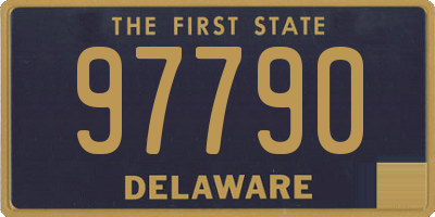 DE license plate 97790