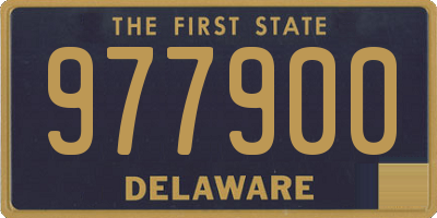 DE license plate 977900