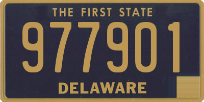 DE license plate 977901