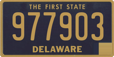 DE license plate 977903