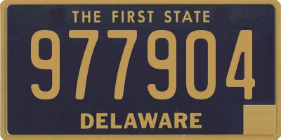 DE license plate 977904