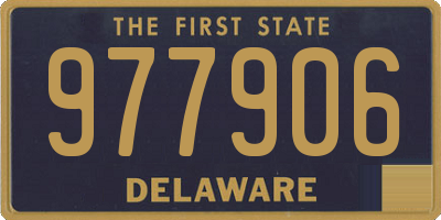 DE license plate 977906