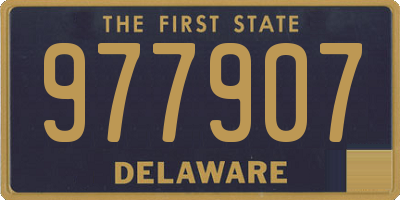 DE license plate 977907