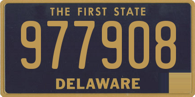 DE license plate 977908