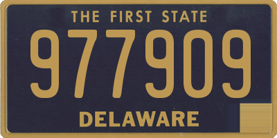 DE license plate 977909