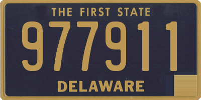 DE license plate 977911