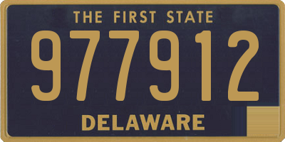 DE license plate 977912