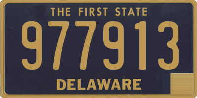 DE license plate 977913