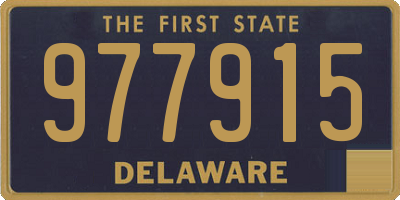 DE license plate 977915