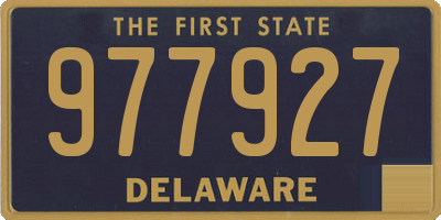 DE license plate 977927