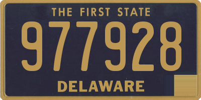 DE license plate 977928