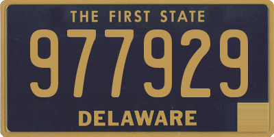 DE license plate 977929