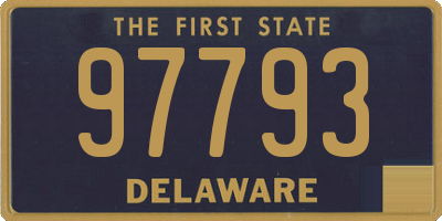DE license plate 97793