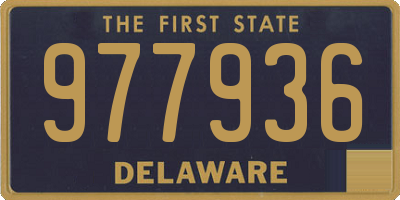 DE license plate 977936