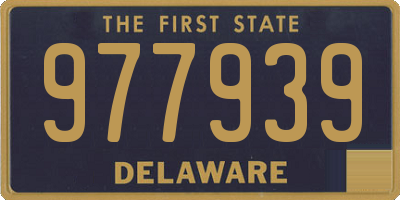 DE license plate 977939